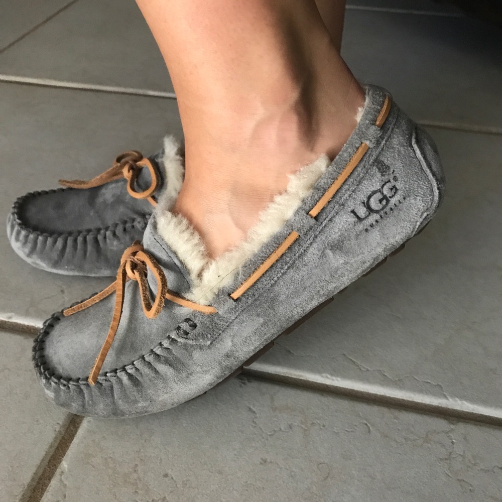 UGG Grey Moccasins